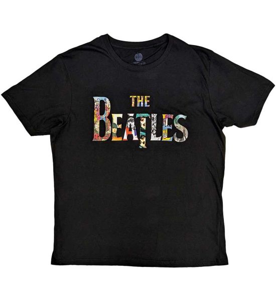 The Beatles: Logo Treatment - Black T-Shirt