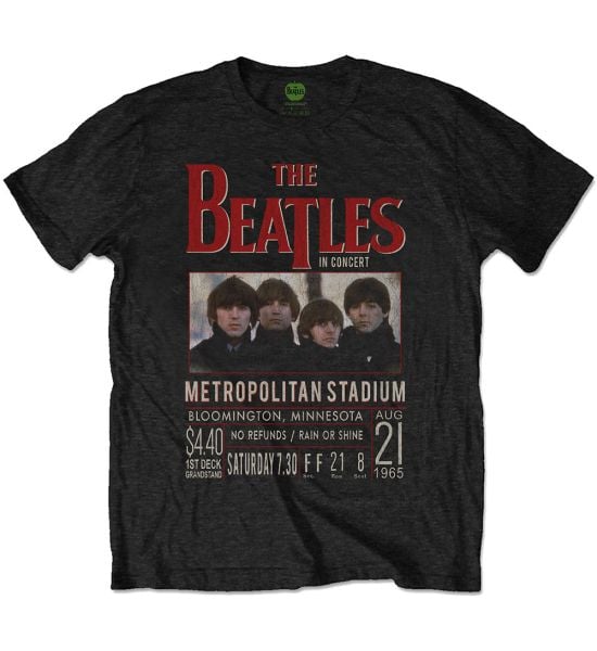 The Beatles: Minnesota 1965 - Black T-Shirt