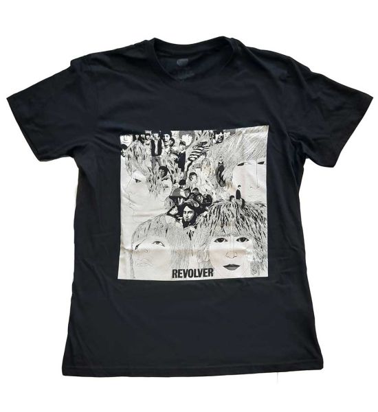 The Beatles: Revolver Album Cover - Black T-Shirt