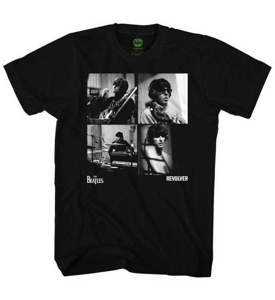 The Beatles: Revolver Studio Shots - Black T-Shirt