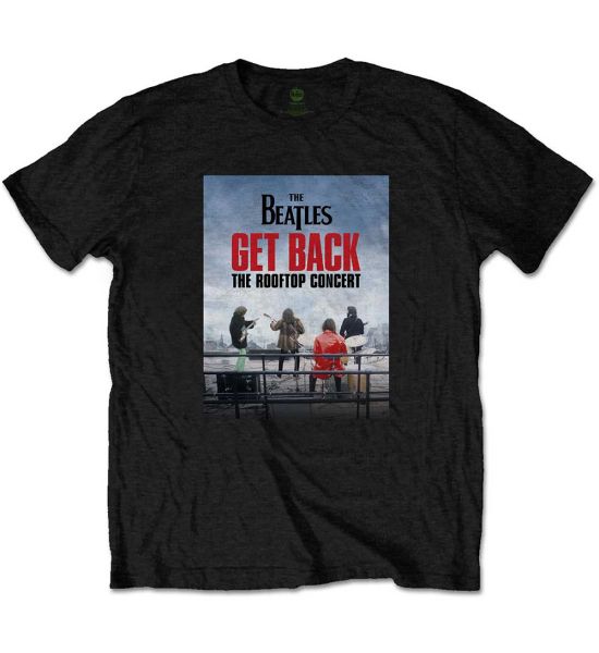 The Beatles: Rooftop Concert - Black T-Shirt