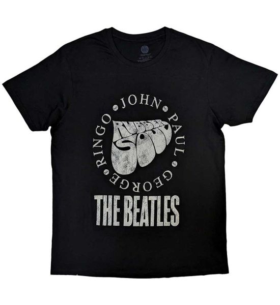 The Beatles: Rubber Soul Names - Black T-Shirt