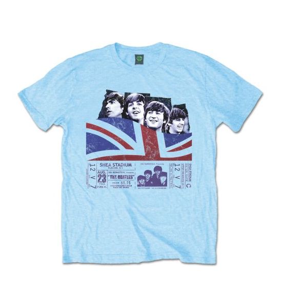 The Beatles: Shea Stadium - Light Blue T-Shirt