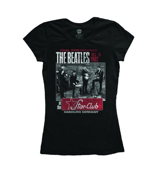 The Beatles: Star Club, Hamburg - Ladies Black T-Shirt