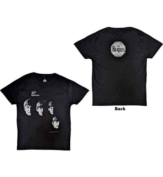 The Beatles: With The Beatles (Back Print) - Black T-Shirt