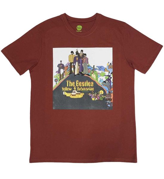 The Beatles: Yellow Submarine Album Cover - Red T-Shirt