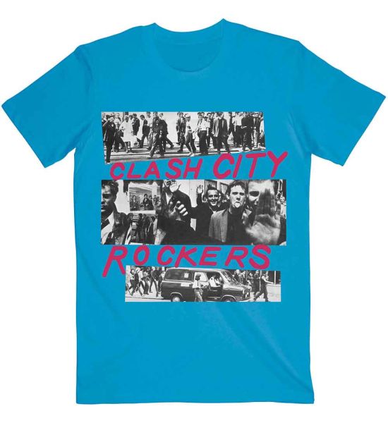 The Clash: City Rockers - Blue T-Shirt