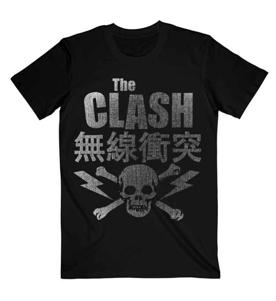 The Clash: Skull & Crossbones - Black T-Shirt