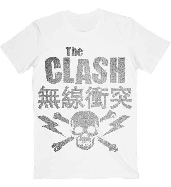 The Clash: Skull & Crossbones - White T-Shirt