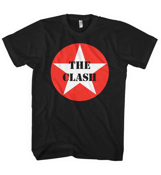 The Clash: Star Badge - Black T-Shirt