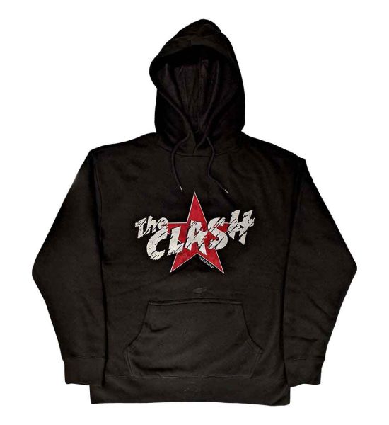 The Clash: Star Logo - Black Pullover Hoodie