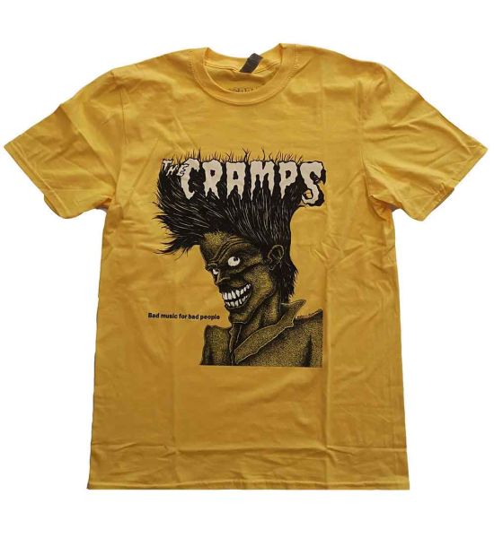 The Cramps: Bad Music - Yellow T-Shirt