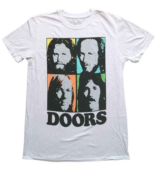 The Doors: Colour Box - White T-Shirt