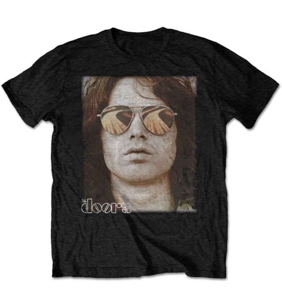 The Doors: Jim Face - Black T-Shirt