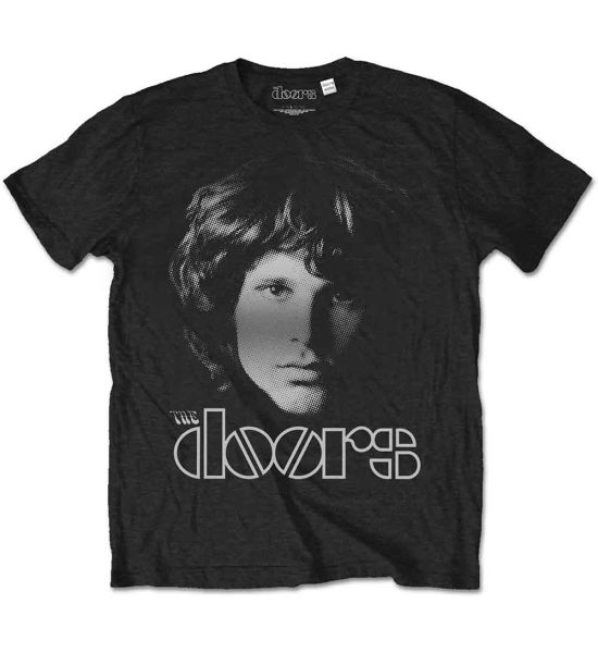 The Doors: Jim Halftone - Black T-Shirt