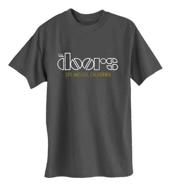 The Doors: LA California - Charcoal Grey T-Shirt