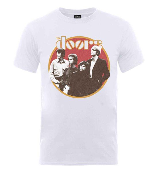 The Doors: Retro Circle - White T-Shirt