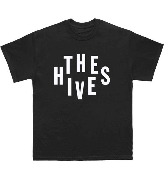 The Hives: Stacked Logo - Black T-Shirt