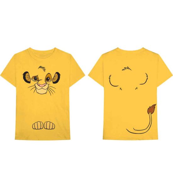 The Lion King: Simba (Back Print) - Yellow T-Shirt