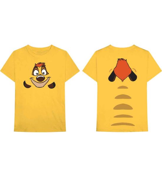 The Lion King: Timon (Back Print) - Yellow T-Shirt