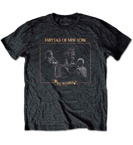 The Pogues: Fairytale Piano - Heather Grey T-Shirt