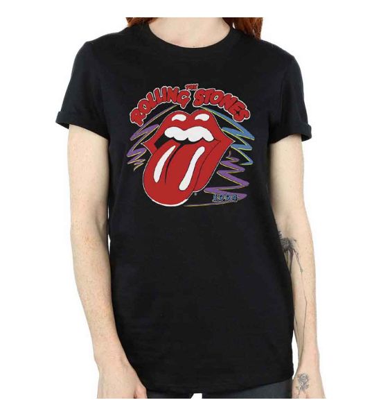 The Rolling Stones: 1994 Tongue - Ladies Black T-Shirt