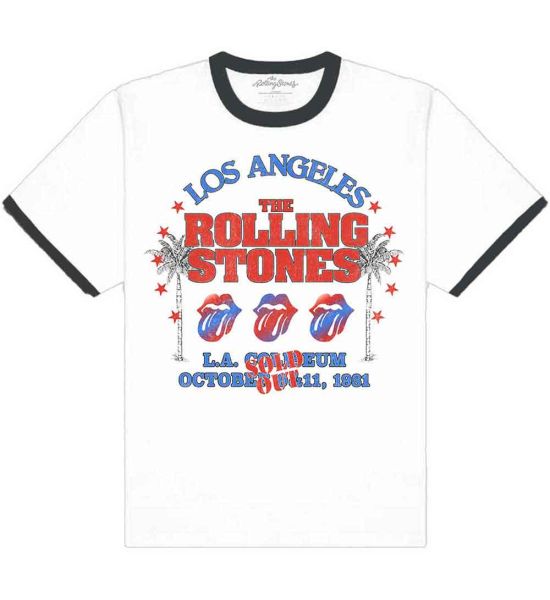 The Rolling Stones: American LA Tour - White T-Shirt