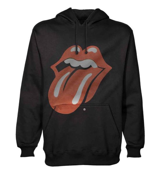 The Rolling Stones: Classic Tongue - Black Pullover Hoodie