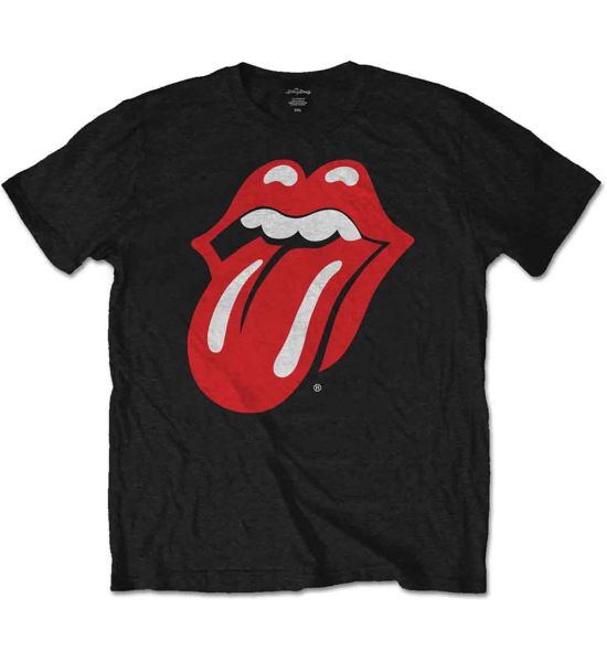 The Rolling Stones: Classic Tongue - Black T-Shirt