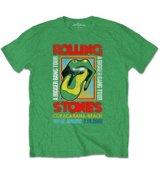 The Rolling Stones: Copacabana Green - Irish Green T-Shirt