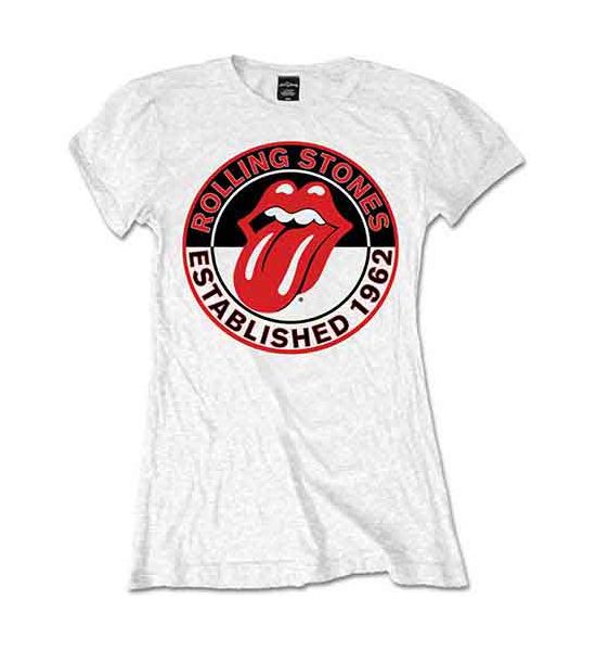 The Rolling Stones: Est. 1962 - Ladies White T-Shirt