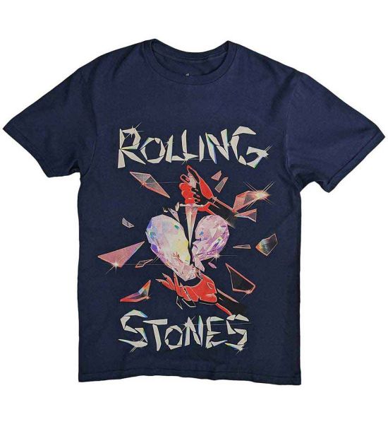 The Rolling Stones: Hackney Diamonds Heart - Navy Blue T-Shirt