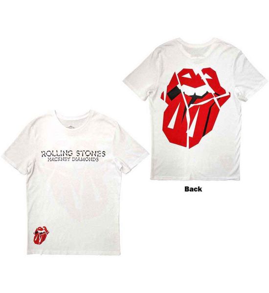 The Rolling Stones: Hackney Diamonds Lick (Back Print) - White T-Shirt