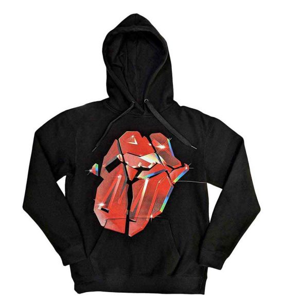 The Rolling Stones: Hackney Diamonds Lick - Black Pullover Hoodie