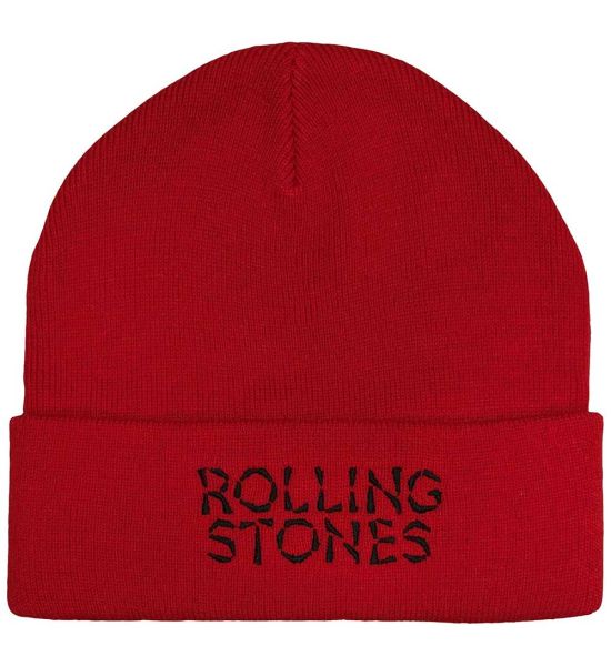 The Rolling Stones: Hackney Diamonds Logo - Red Beanie Hat Preorder