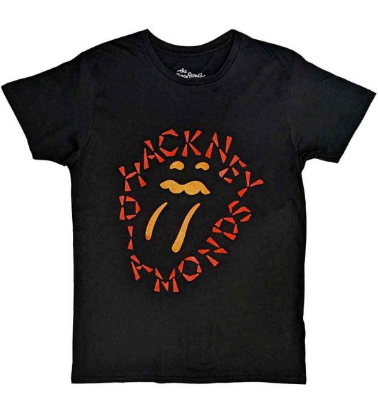 The Rolling Stones: Hackney Diamonds Negative Tongue - Black T-Shirt