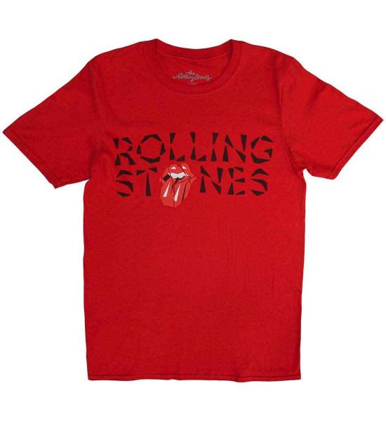 The Rolling Stones: Hackney Diamonds Shard Logo - Red T-Shirt