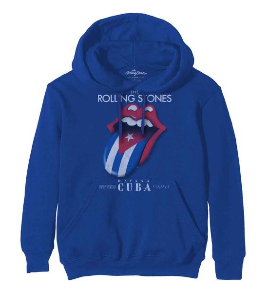 The Rolling Stones: Havana Cuba - Blue Pullover Hoodie