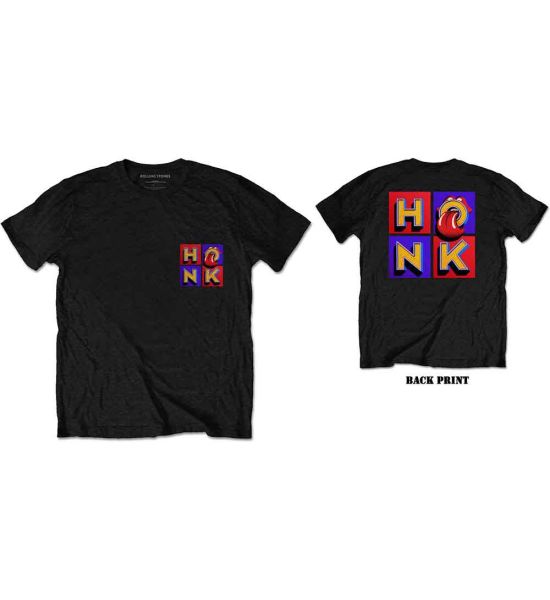 The Rolling Stones: Honk Album F&B (Back Print) - Black T-Shirt