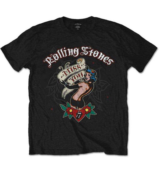 The Rolling Stones: Miss You - Black T-Shirt