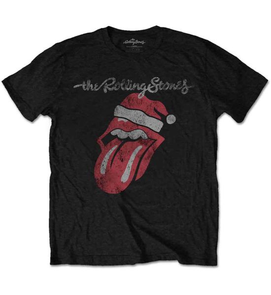 The Rolling Stones: Santa Lick - Black T-Shirt