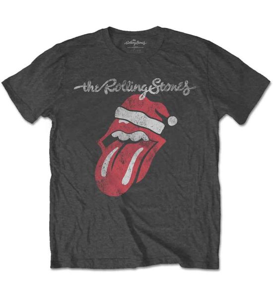 The Rolling Stones: Santa Lick - Charcoal Grey T-Shirt