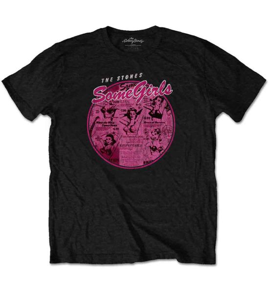 The Rolling Stones: Some Girls Circle V.2. - Black T-Shirt