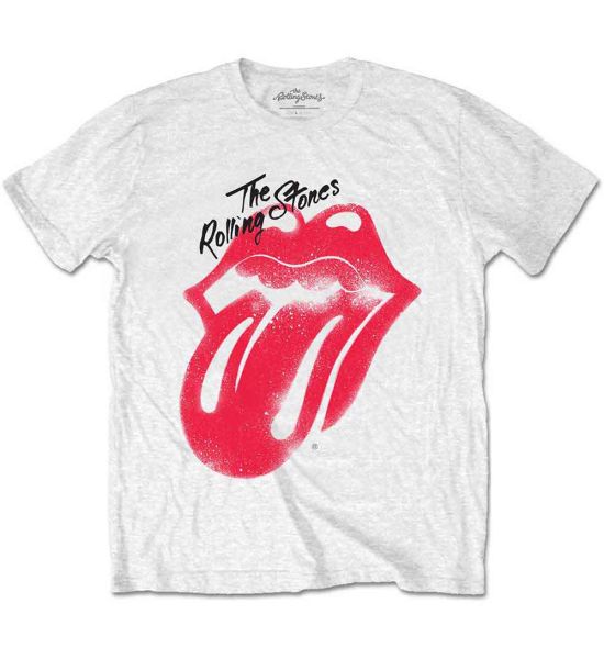 The Rolling Stones: Spray Tongue - White T-Shirt