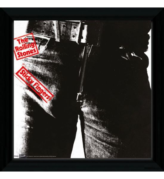 The Rolling Stones: Sticky Fingers Framed Print (30x30cm)