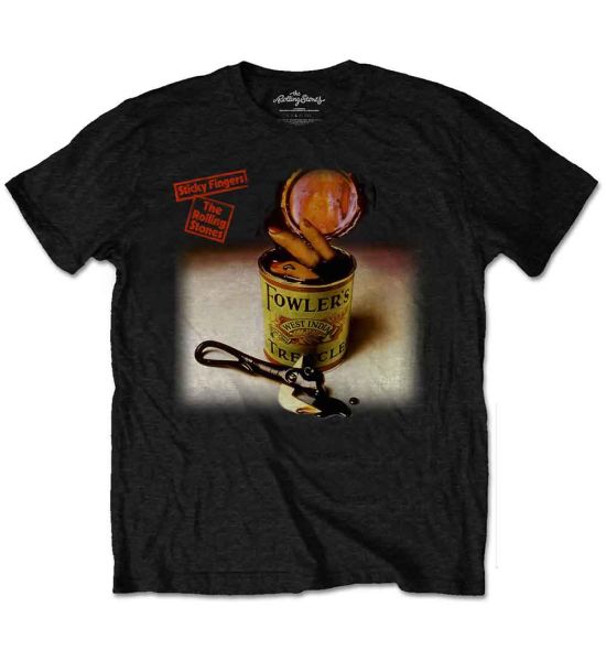 The Rolling Stones: Sticky Fingers Treacle - Black T-Shirt