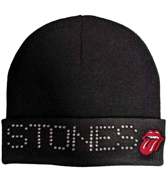 The Rolling Stones: Stones Embellished (Embellished) - Black Beanie Hat Preorder