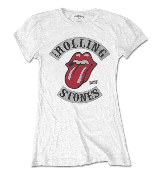 The Rolling Stones: Tour 1978 - Ladies White T-Shirt