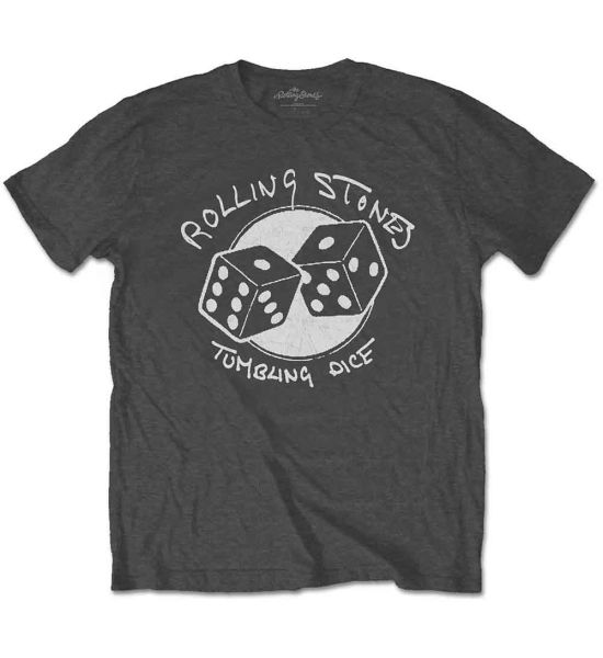 The Rolling Stones: Tumbling Dice - Charcoal Grey T-Shirt