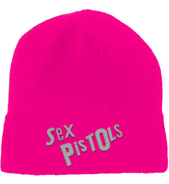 The Sex Pistols: Logo - Pink Beanie Hat Preorder